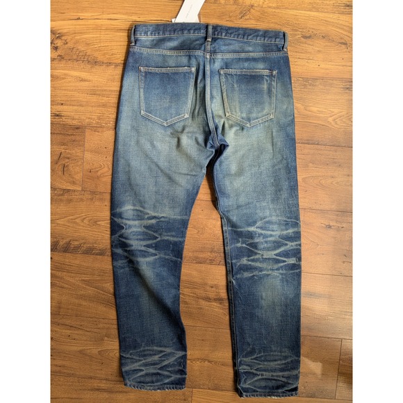 NWT John Elliott The Daze Nimbus Straight Leg Jeans Blue Made Japan Fits 34x32 - Picture 4 of 11